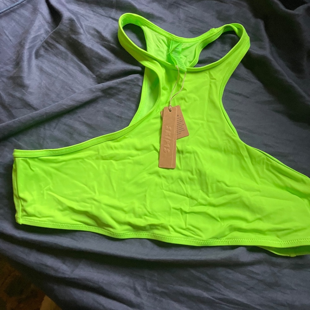 Skims Neon Green 2XL Swim top
